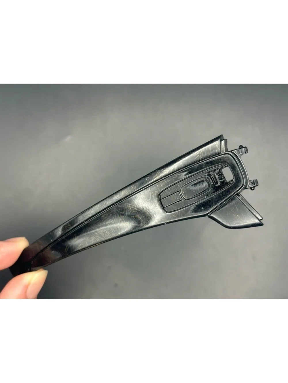 Oakley Batwolf OEM Polished Black Gold Text Right Replacement Arm